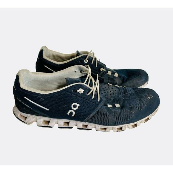 On Running Other - On Cloud Sneakers Men's Size 11.5 Navy Blue & White Running Shoes Comfort $129